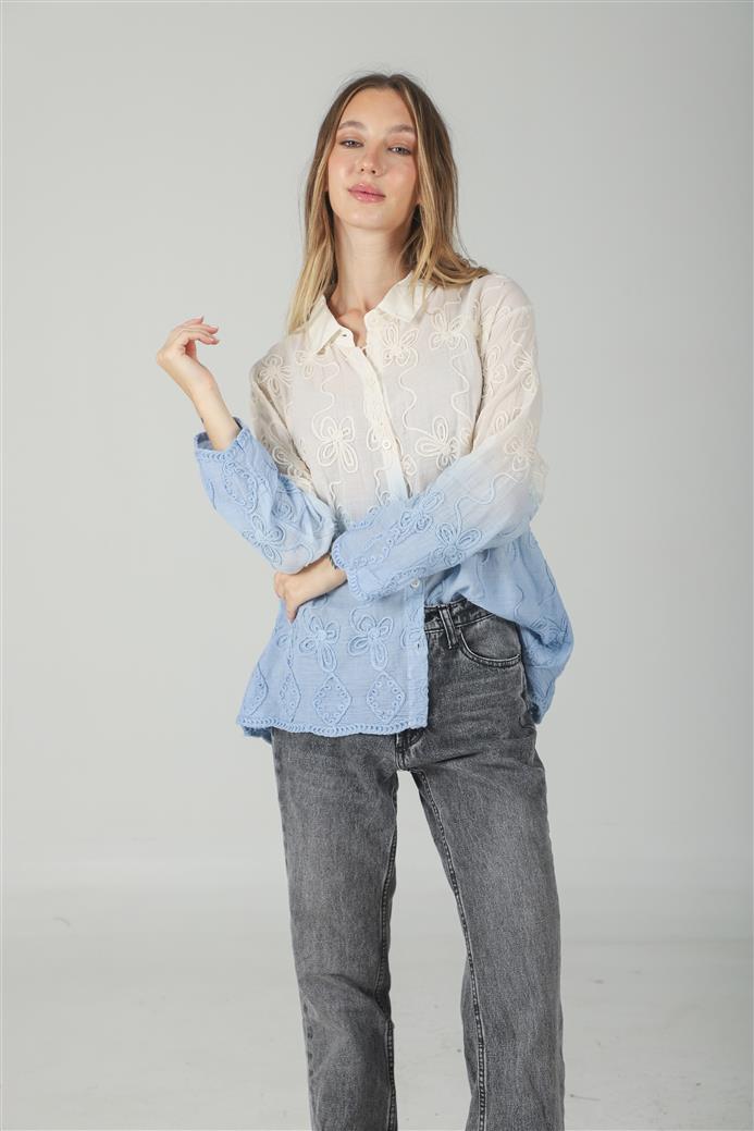 Camisa Zask Degrade Bordada